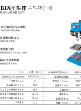 zs4116b攻机工业zs两用钻床一体牙机床钻孔攻丝机攻 钻380v西菱
