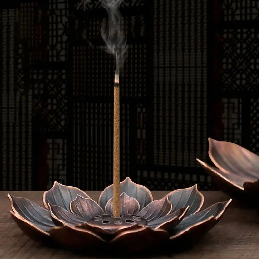 Incense Holder for Sticks,Incense Burner, Lotus Detachable A - 实物图