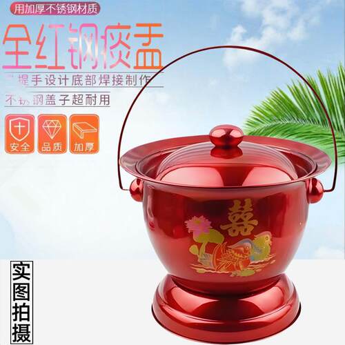 不锈钢痰盂成人带盖防臭高脚痰盂老人儿童孕妇马桶坐便器尿桶尿壶