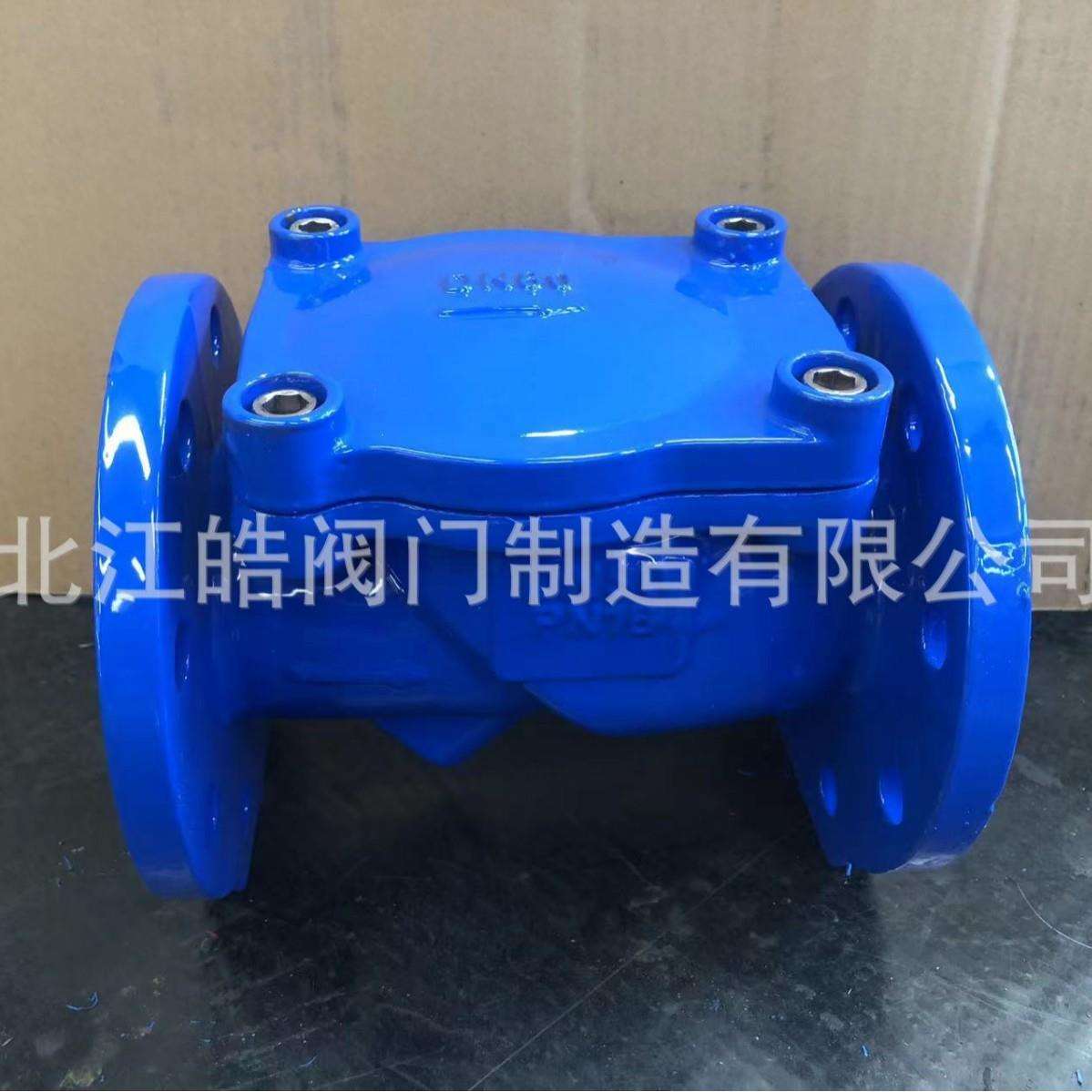 H44X-10Q橡胶瓣止回阀DN50-300口径橡胶板止回阀图片