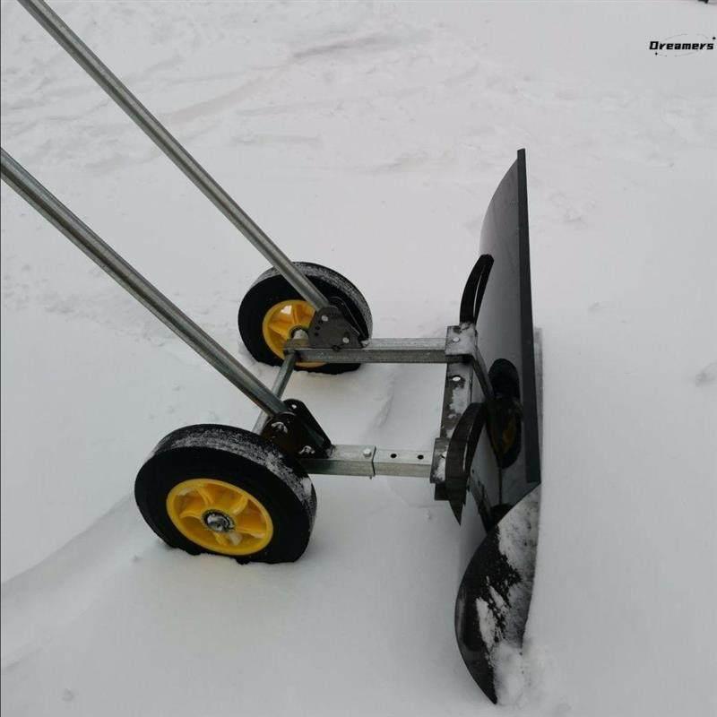 新款手推式轮式手推户外铲子铲雪工具除雪设备雪车雪板神器厂家