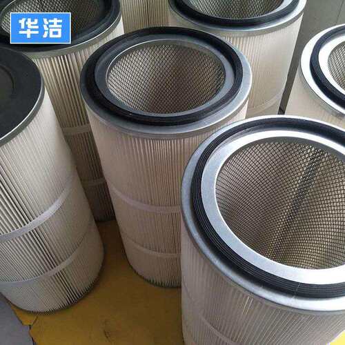 阻燃式除尘滤芯P190818阻燃滤纸折叠风机进气除尘滤筒厂家