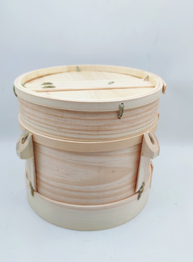 小木手工断蒸笼蒸蒸饭沙子木制家用25n登糯米饭甄子木桶保山甑子