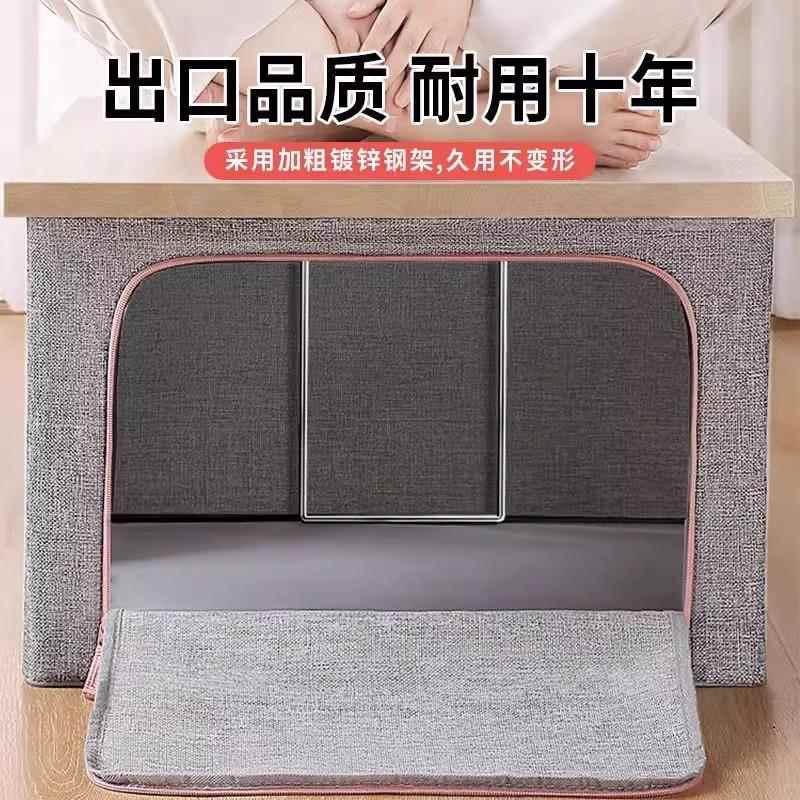 牛津布钢架收纳箱被子衣号服百箱大收纯色佐致(收可折叠纳钢架箱