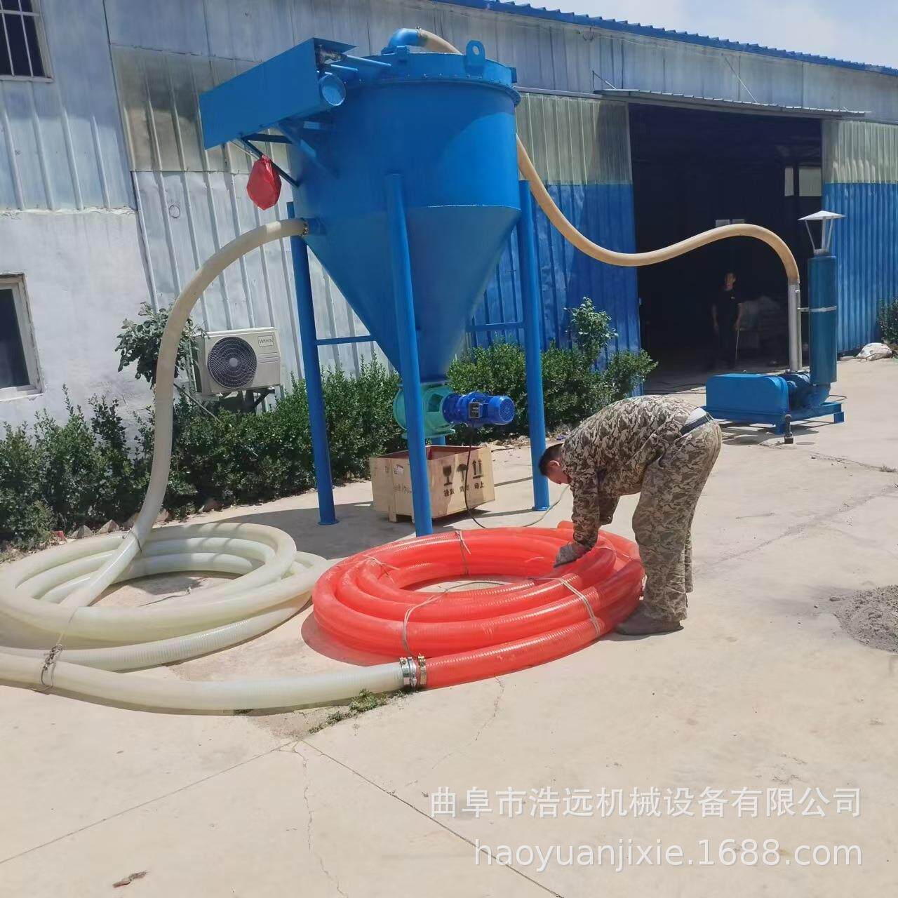 沙克龙除尘粉末颗粒气力输送机真空负压水泥卸灰机抽粮机