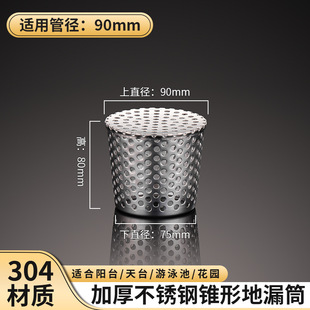 下水道过滤网地漏拦截网110管道滤网防鼠神器天台排水口鱼池网罩