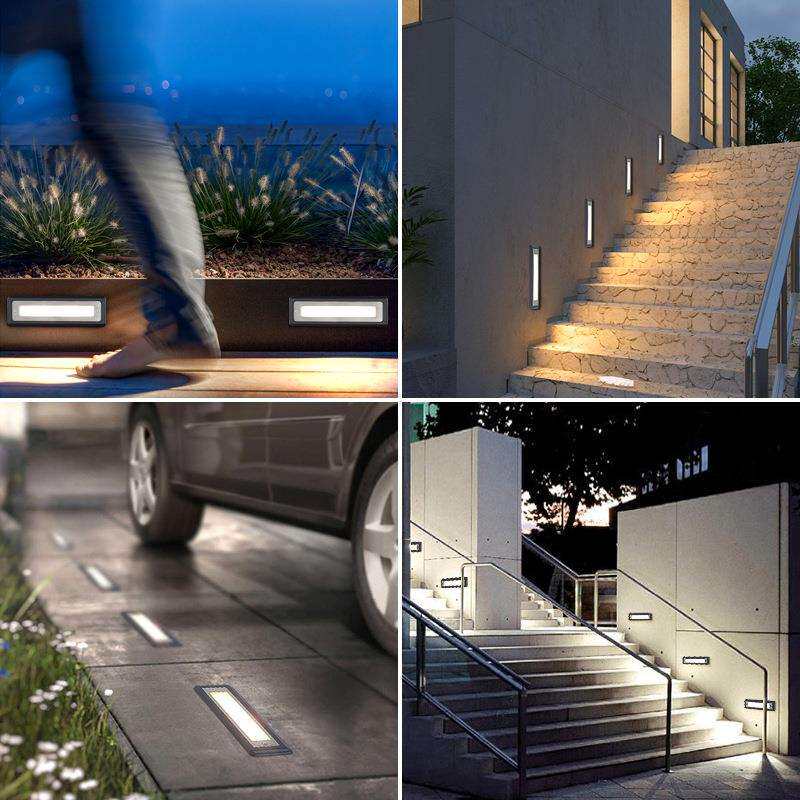 楼梯踏步灯户外灯简约埋地灯防水防尘景观庭院地脚灯室内外墙角灯
