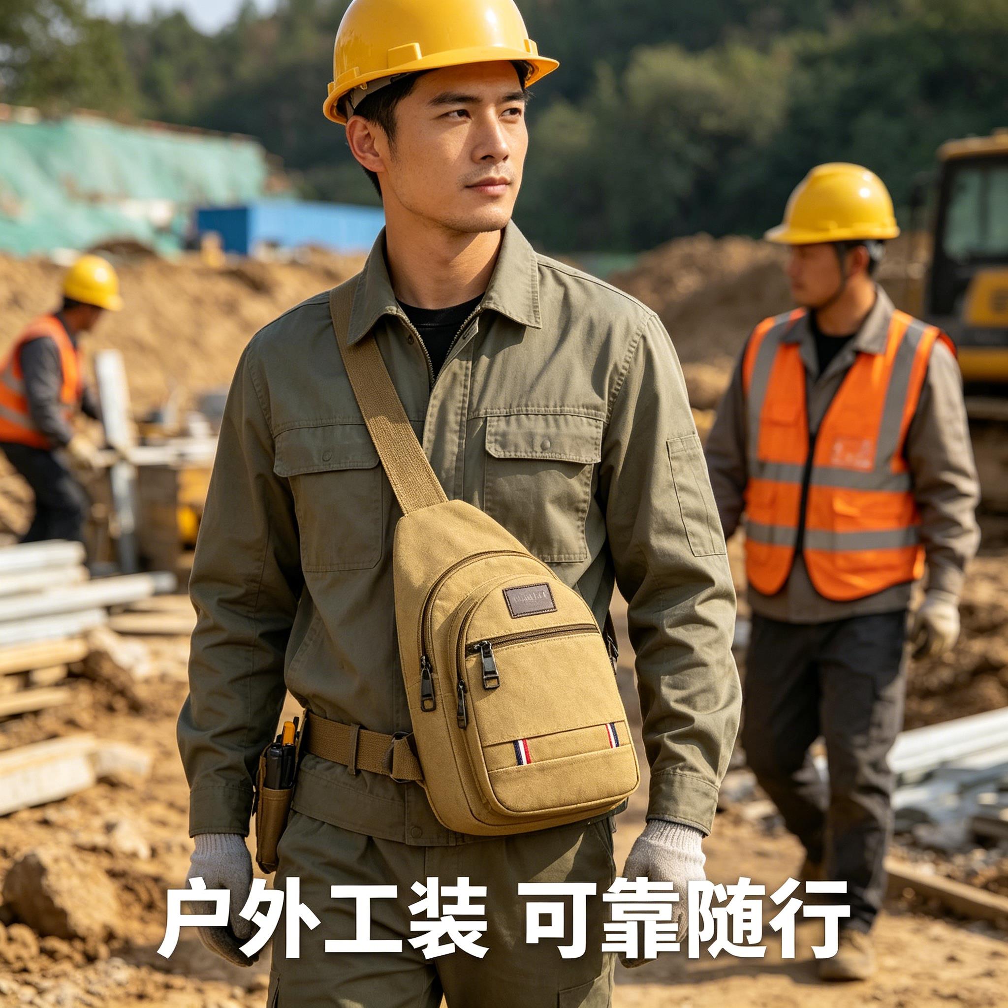 包男款便携斜挎劳保工具包结实耐用帆布耐磨款水电工木工家用五金图片
