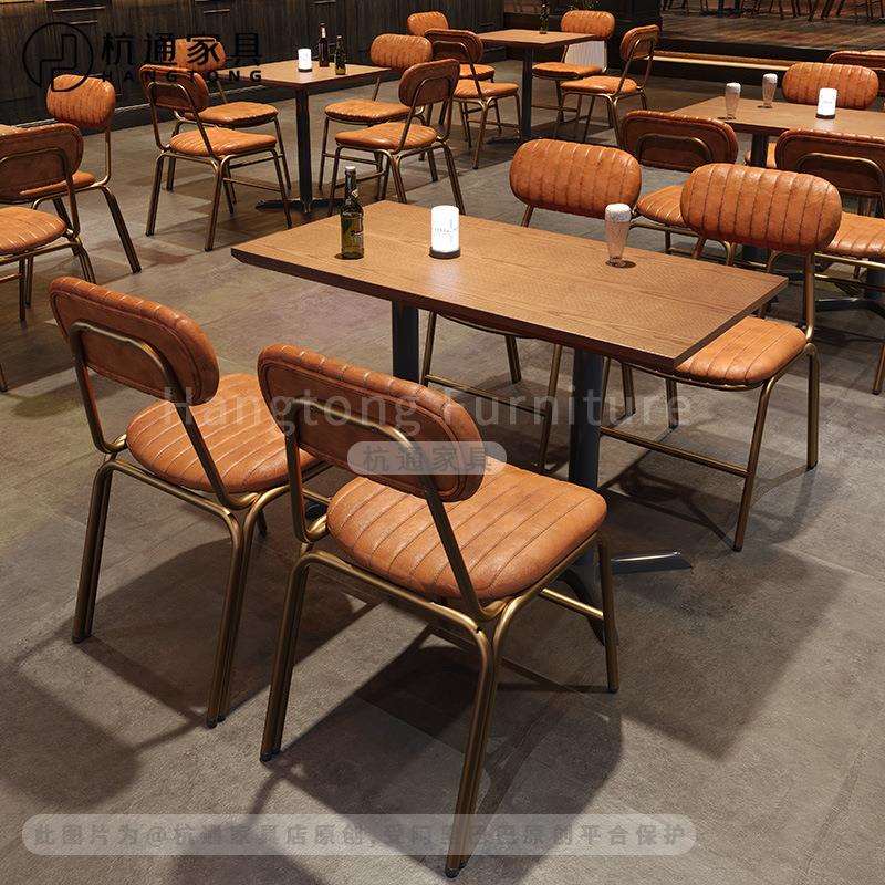 小酒馆西餐厅桌椅咖啡厅茶餐厅桌椅商用复古清吧酒吧桌椅组合