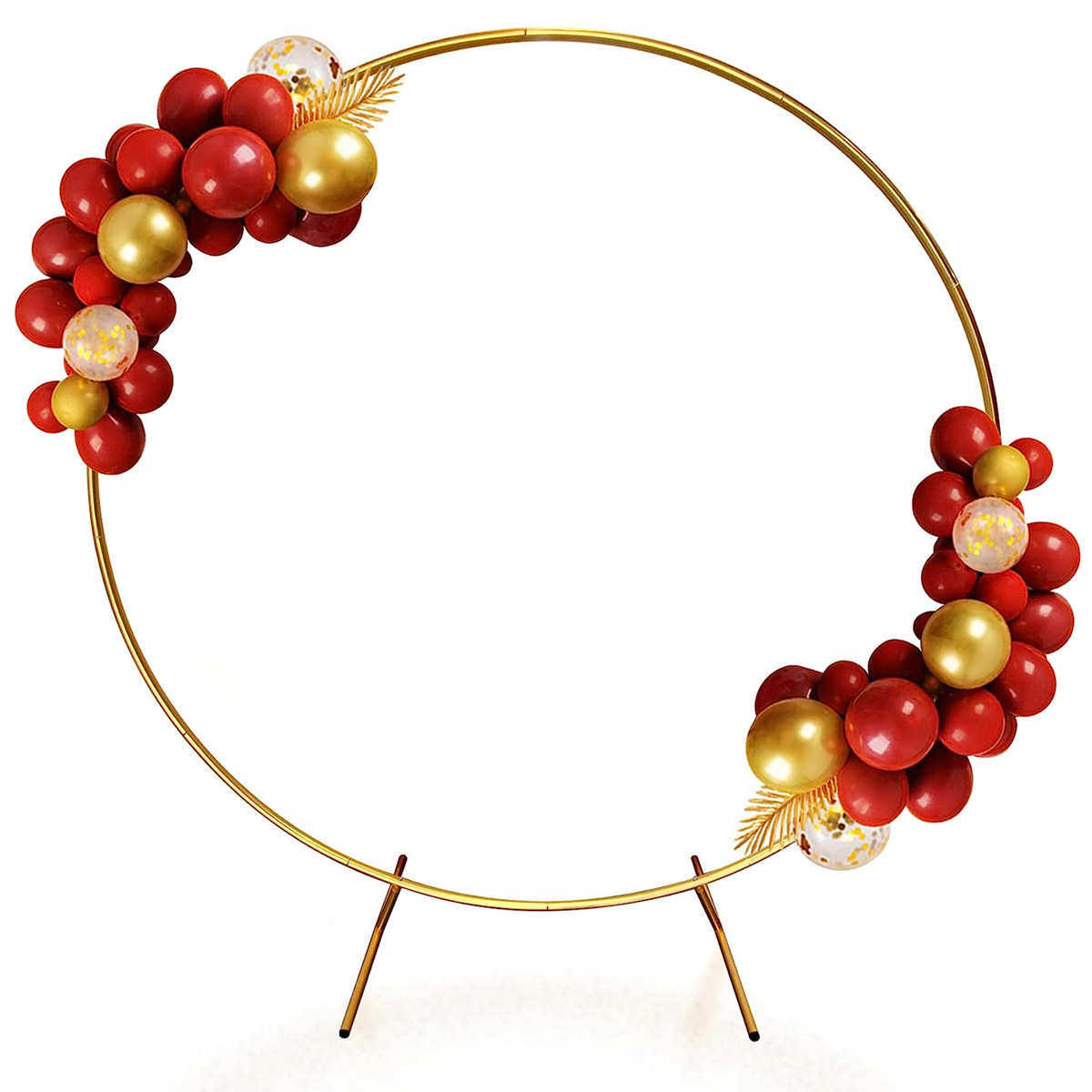 金色铁艺圆形拱门婚庆婚礼背景装饰道具卡扣款气球拱门支架花架,节庆用品/礼品,吊顶纱幔,淘宝优惠券,粉丝福利购,淘宝优惠卷