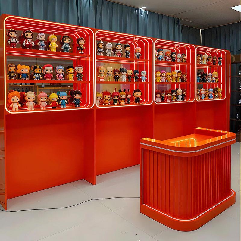 弹珠机柜电玩城潮玩店展示柜烤漆兑换礼品柜弹弹珠吊柜灯箱玩具柜