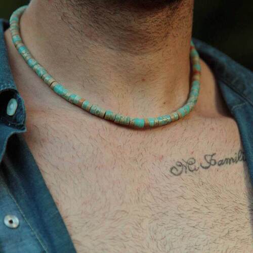 Mens Beaded necklace Necklace African Necklace Surfer