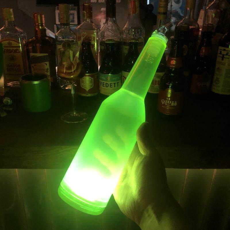 花式调酒表演瓶 LED发光酒瓶 发光荧光住台灯小夜灯练功瓶练习瓶