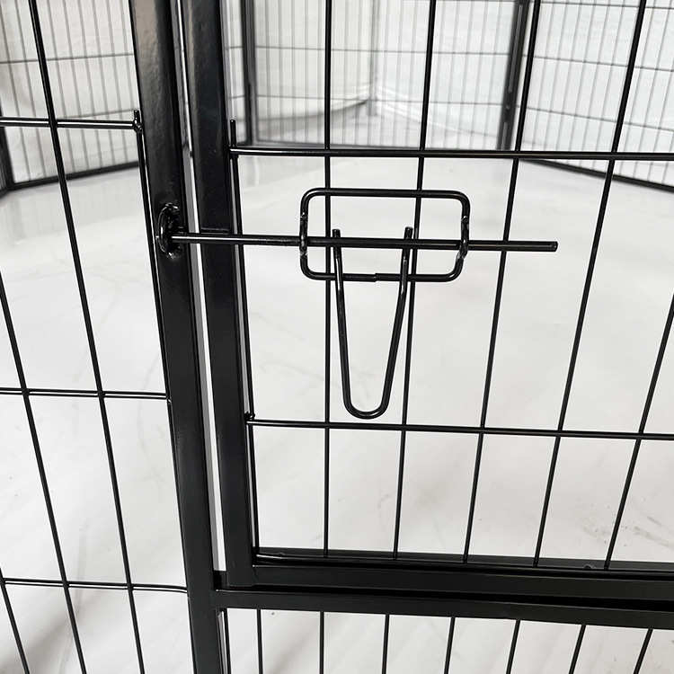 宠物围栏 铁制透气方管狗笼 厂家批发中型犬八片方管金属围栏