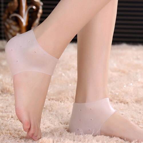 Silicone Heel Protector Sleeve for Preventing Cracks, Foot C