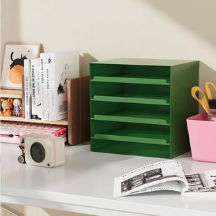 铁艺克维索多层信盘文件桌面收纳柜钢制化妆品收纳盒抽屉式收纳柜