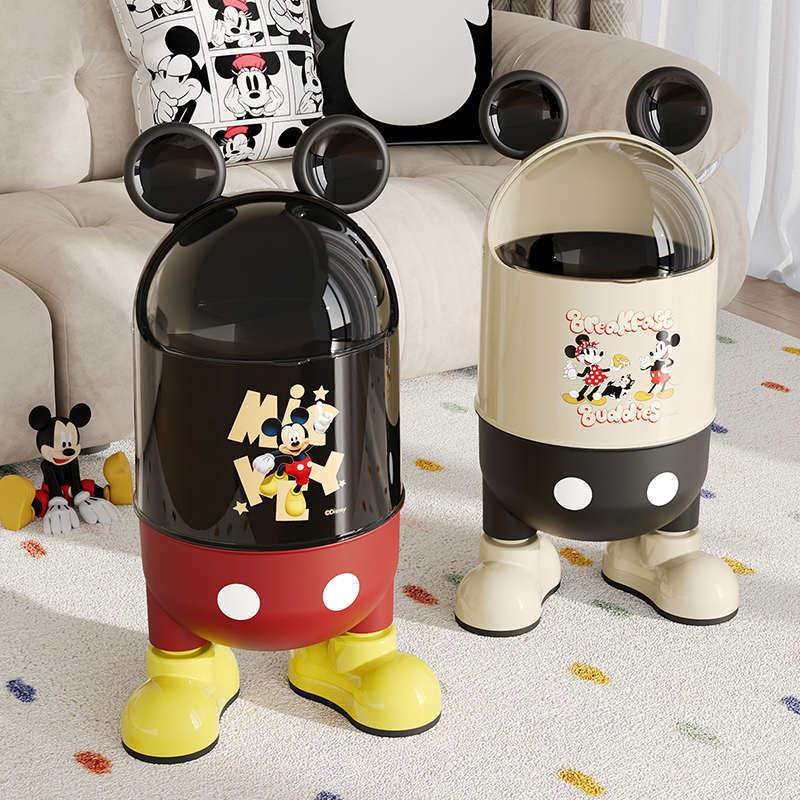 卡通垃圾桶翻盖式透明桶盖大敞口设计透明可视,家庭/个人清洁工具,垃圾桶,淘宝优惠券,粉丝福利购,淘宝优惠卷