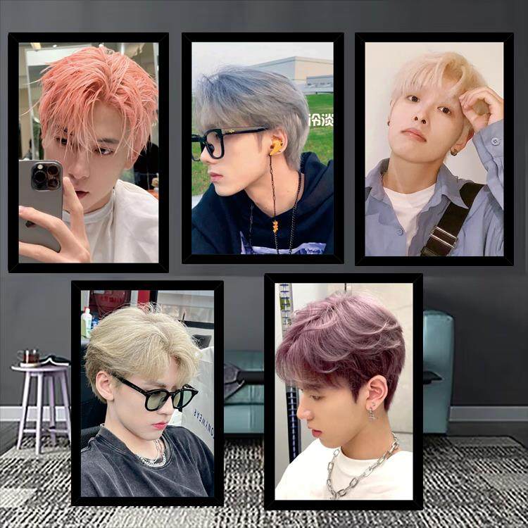 理发店新款男潮色发型图片美发海报造型贴画墙贴纸墙壁画自粘包邮,个性定制/设计服务/DIY,写真/海报印制,淘宝优惠券,粉丝福利购,淘宝优惠卷