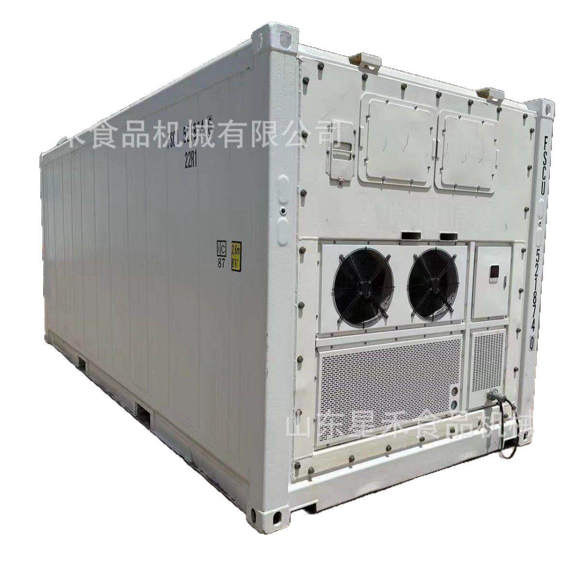 工厂直销40尺集装箱冷冻库-18度可移动式铝搁架高效速冻库肉类海