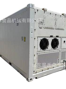 工厂直销40尺集装箱冷冻库-18度可移动式铝搁架高效速冻库肉类海