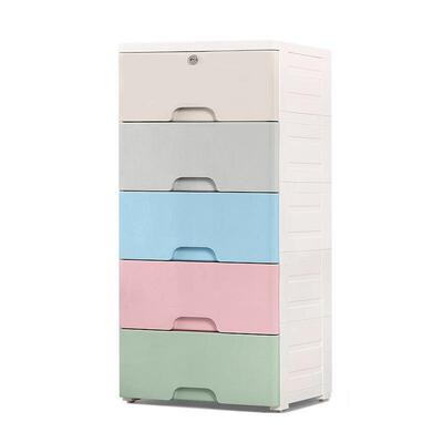 Large drawer type storage box plastic chest chest of drawers