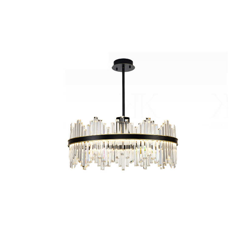 轻奢水晶吊灯客厅灯设计师新款高档现代简约大气圆形餐厅卧室灯具