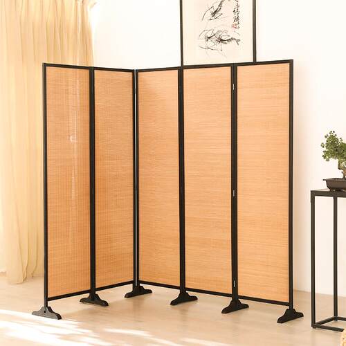 中式子屏BYJ-019风隔断动客厅折叠移卧室实木墙遮挡现代简约办竹