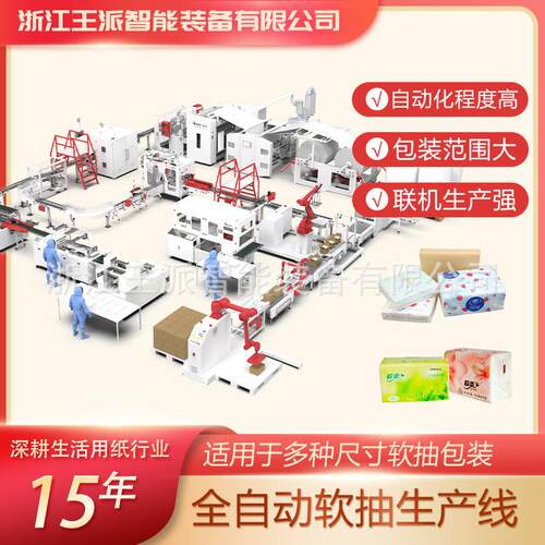 卫生纸纸巾卷纸餐巾纸手帕纸抽纸机纸品复卷机加工生产线全自动