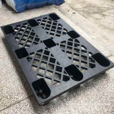 生产1200*10400*15mm静ATV电垫塑胶卡板九脚加厚黑色地台板型叉车