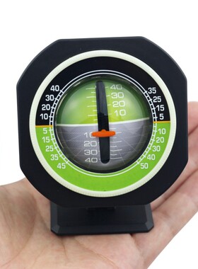 新品上架入油车载车用坡度仪 测量斜倾角带LED灯汽车摆件大量现货