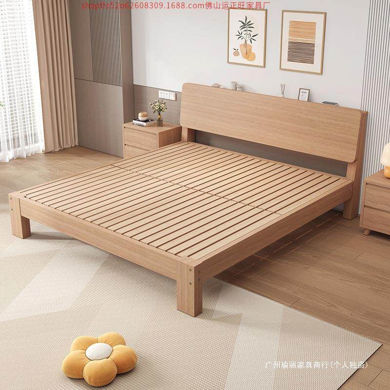全实木床1米米8出双人床2家用橡木床1SX45123米5榻榻米大床租房1