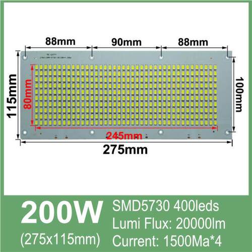 200瓦 LED投光灯灯珠配件光源板5730芯片灯板高亮贴片
