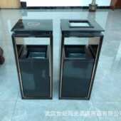 大容量推拉轨道垃圾桶酒店大堂物业单位商场门口楼梯口过道封釉