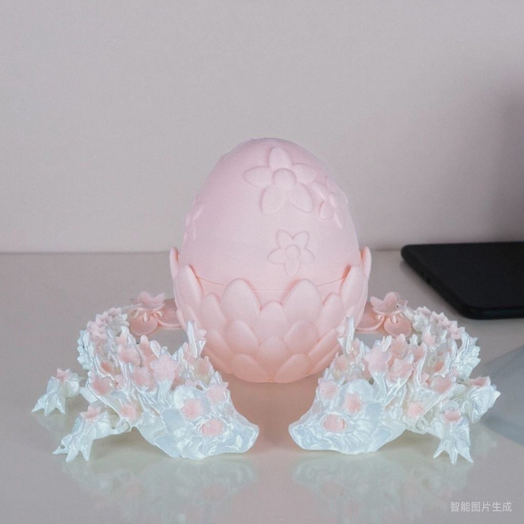 装饰品玩具车可爱樱花3D模型摆件