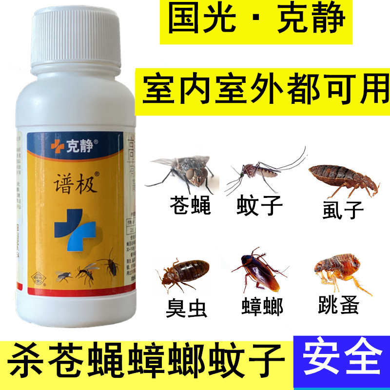 国光克静苍蝇蟑螂蚊子药家用无味灭蝇药大面积长效户外养殖场灭蚊