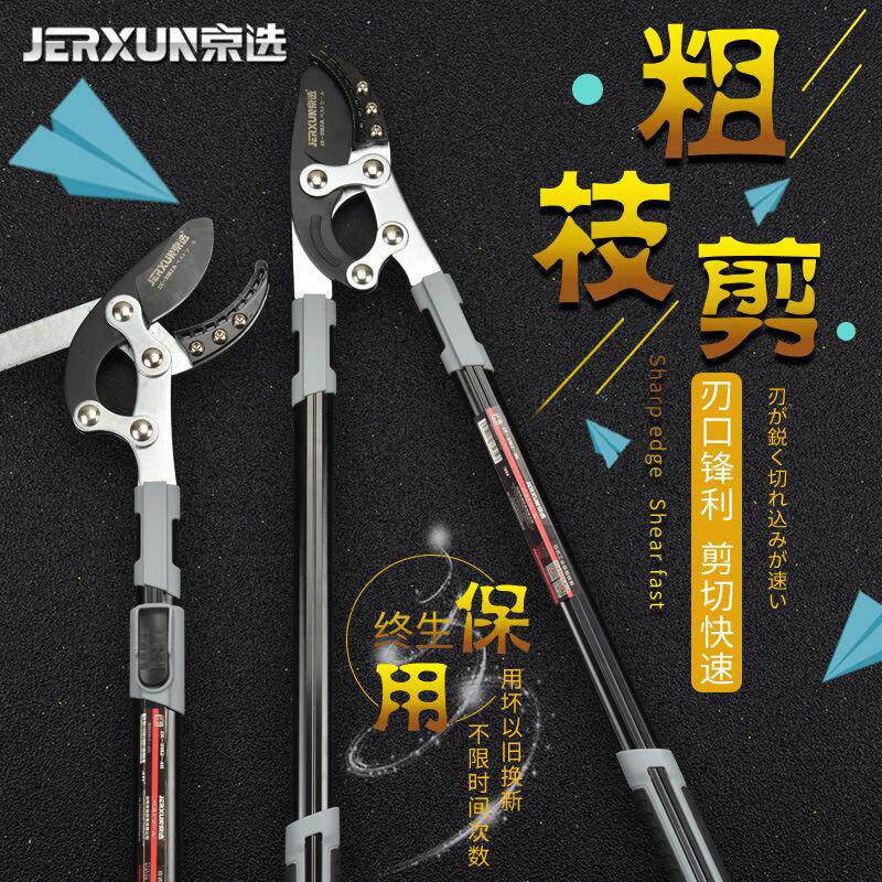 京选伸缩粗枝剪修枝剪树枝园林剪刀果树修剪省力高枝高空剪枝剪刀