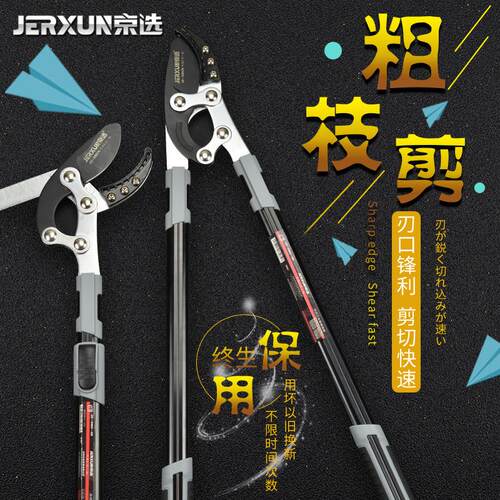 京选伸缩粗枝剪修枝剪树枝园林剪刀果树修剪省力高枝高空剪枝剪刀