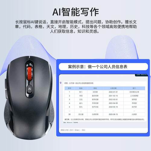 DeepSeek 真I无线智能写作鼠标PPT创作鼠标语音转文字