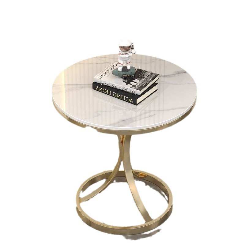 Sf轻奢岩板边几小茶几大理石客厅沙发角几简约可移动阳台小圆桌边