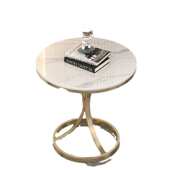 Sf轻奢岩板边几小茶几大理石客厅沙发角几简约可移动阳台小圆桌边