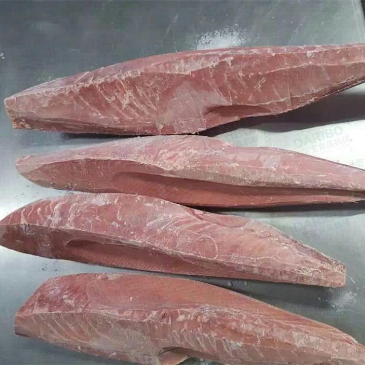*大型冷冻海鱼去血合肉设备 整条金枪鱼磨皮去骨机 冷冻鱼整形机