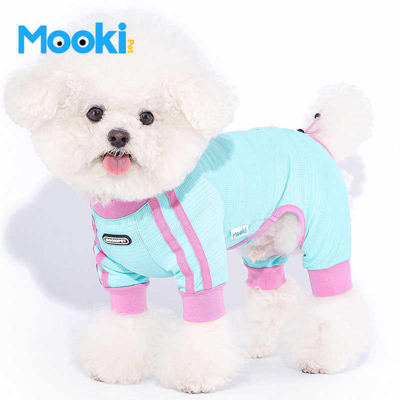 mookipet狗狗四脚衣服批发春夏季薄款比熊雪纳瑞小狗凉凉衣防脏