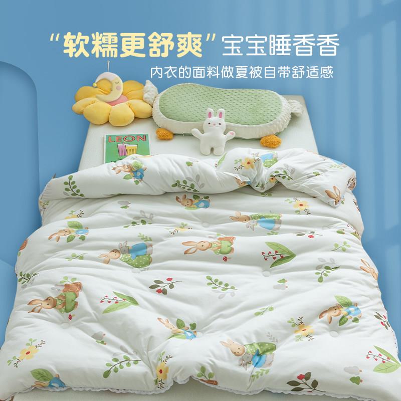 儿童被ZWAXZYTG子凉被婴儿宝宝幼夏儿园专用通夏四季薄被子被芯空