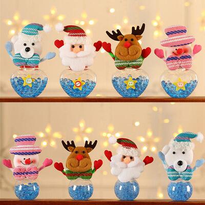 Christmas candy jar Mini old man candy jar Christmas gift ca