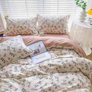 厂家MXY 0085直销复古碎全棉发四件套小清新纯棉三件套10棉花被套