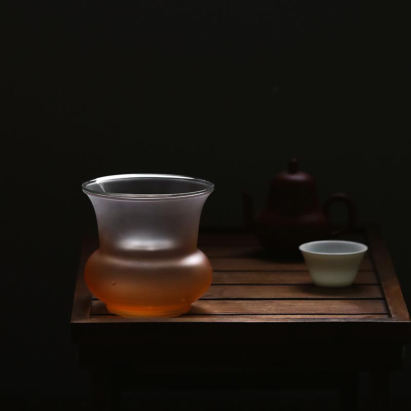 玻璃建水茶洗水盂壶承干泡台带过滤琉璃茶渣缸倒水茶台花器配件