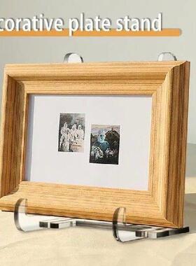 Acrylic Easel Display Stand Clear Photo Holder Tabletop