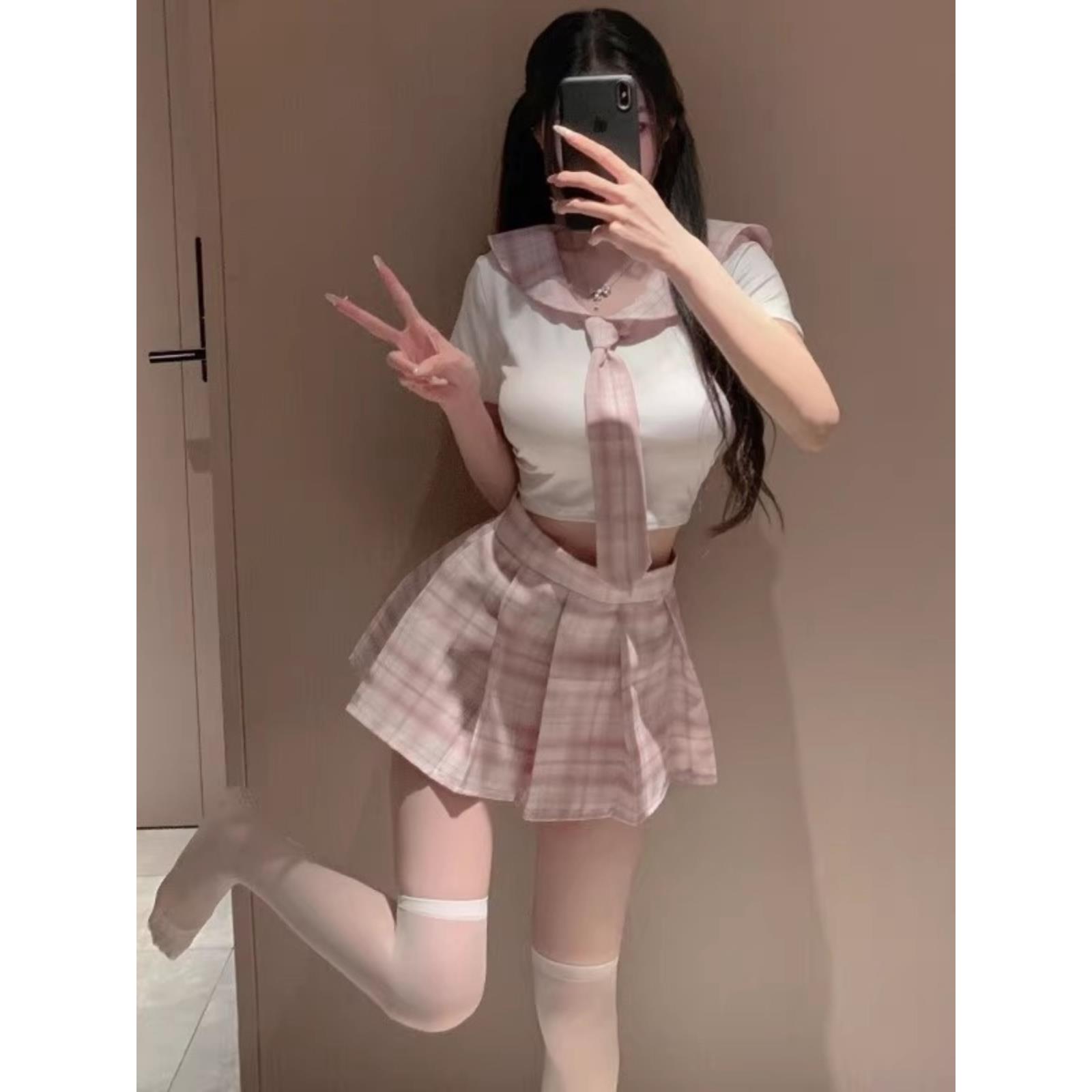 性感床上JK水手制服抹胸-298装内衣收晴副乳显大拢文胸趣纯套欲调