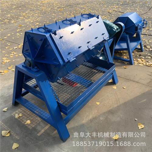 配件厂用金属扣件批量打磨除毛刺机六角滚筒抛光机铁件研磨去锈机