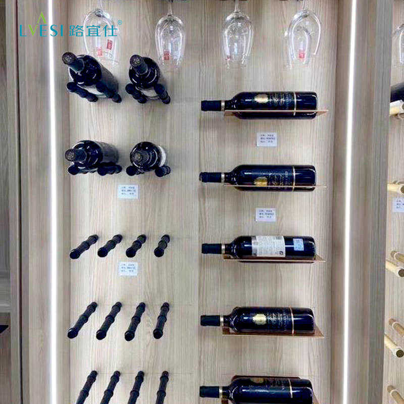 铝合金红酒架 家用葡萄酒瓶架展示架酒柜壁挂式红酒瓶子摆放架
